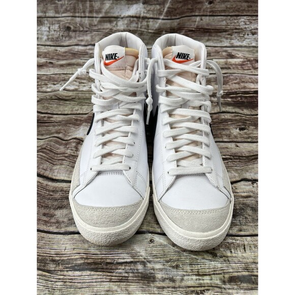 Nike Blazer Mid \'77 Vintage Men\'s Size 12 Sneakers White Black Leather main image 7